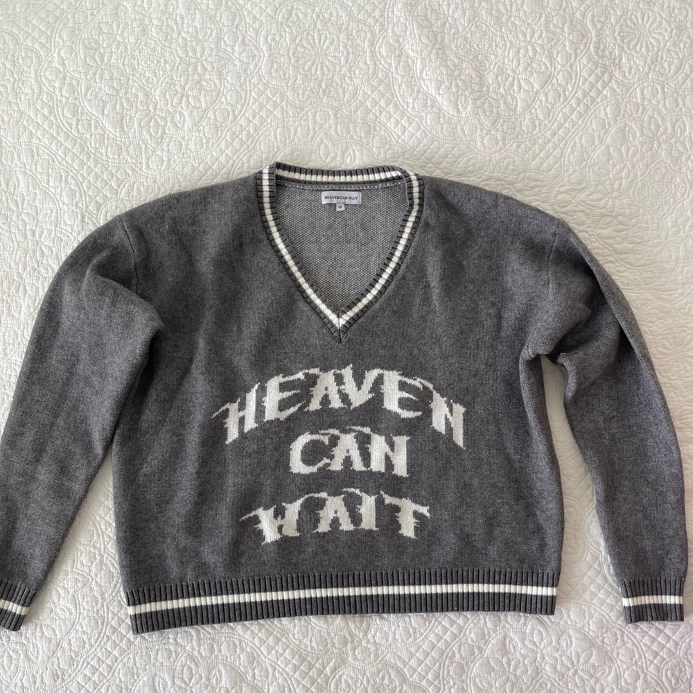 Heaven Can Wait Sweater in Gray